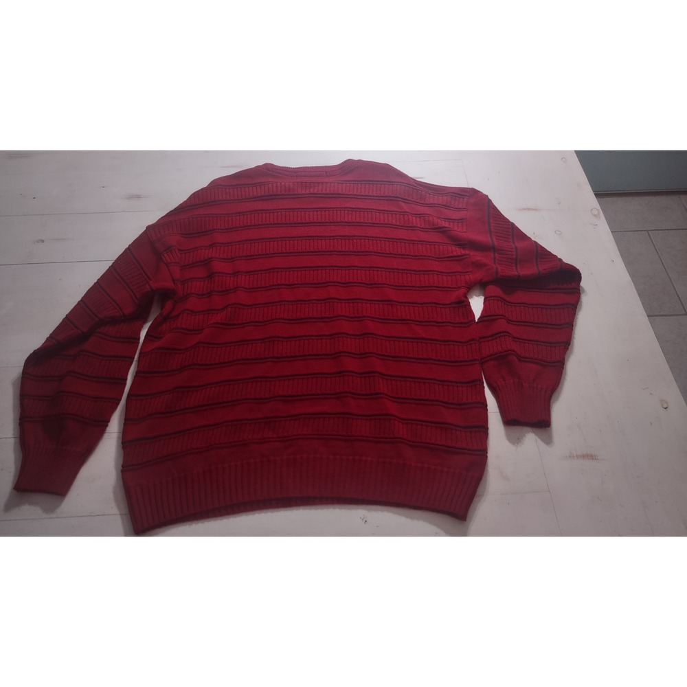 Men's Marks & Spencer Red Sweater With Black Stripes XL - Picture 5 of 5